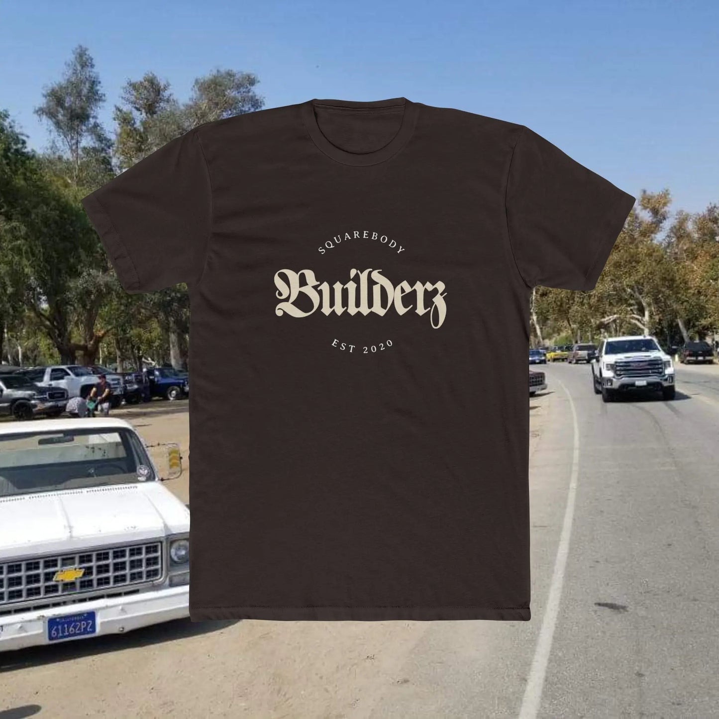 Squarebody Builderz Vintage Logo Unisex Cotton Crew Tee Printify