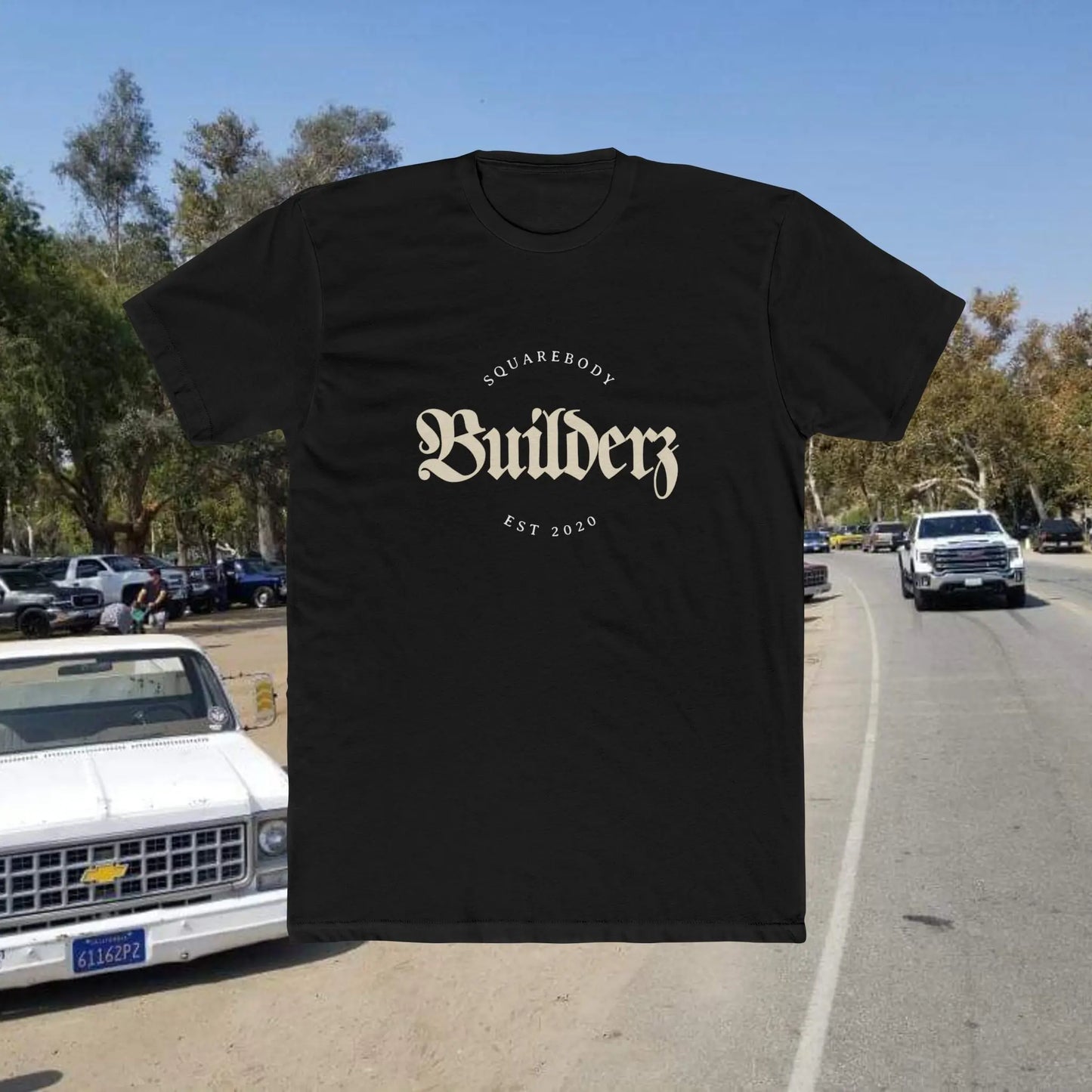 Squarebody Builderz Vintage Logo Unisex Cotton Crew Tee Printify