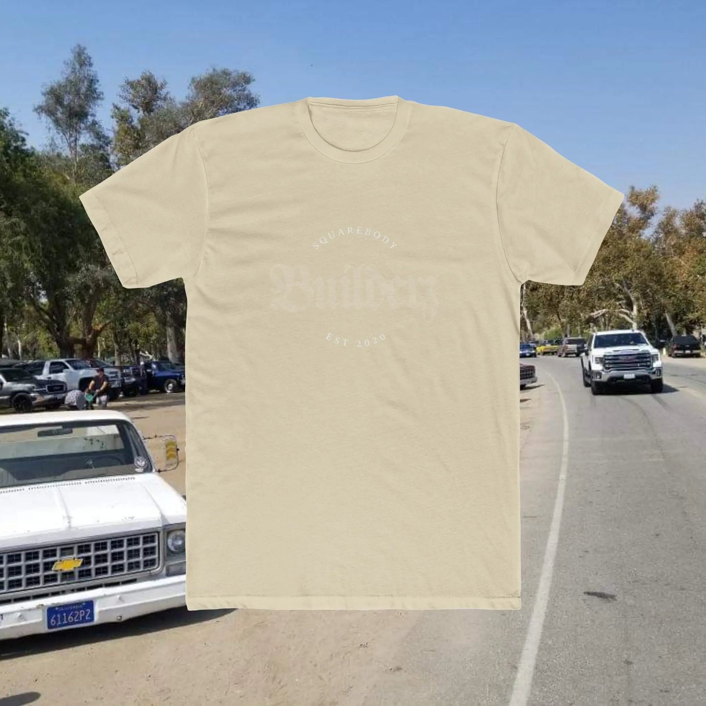 Squarebody Builderz Vintage Logo Unisex Cotton Crew Tee Printify