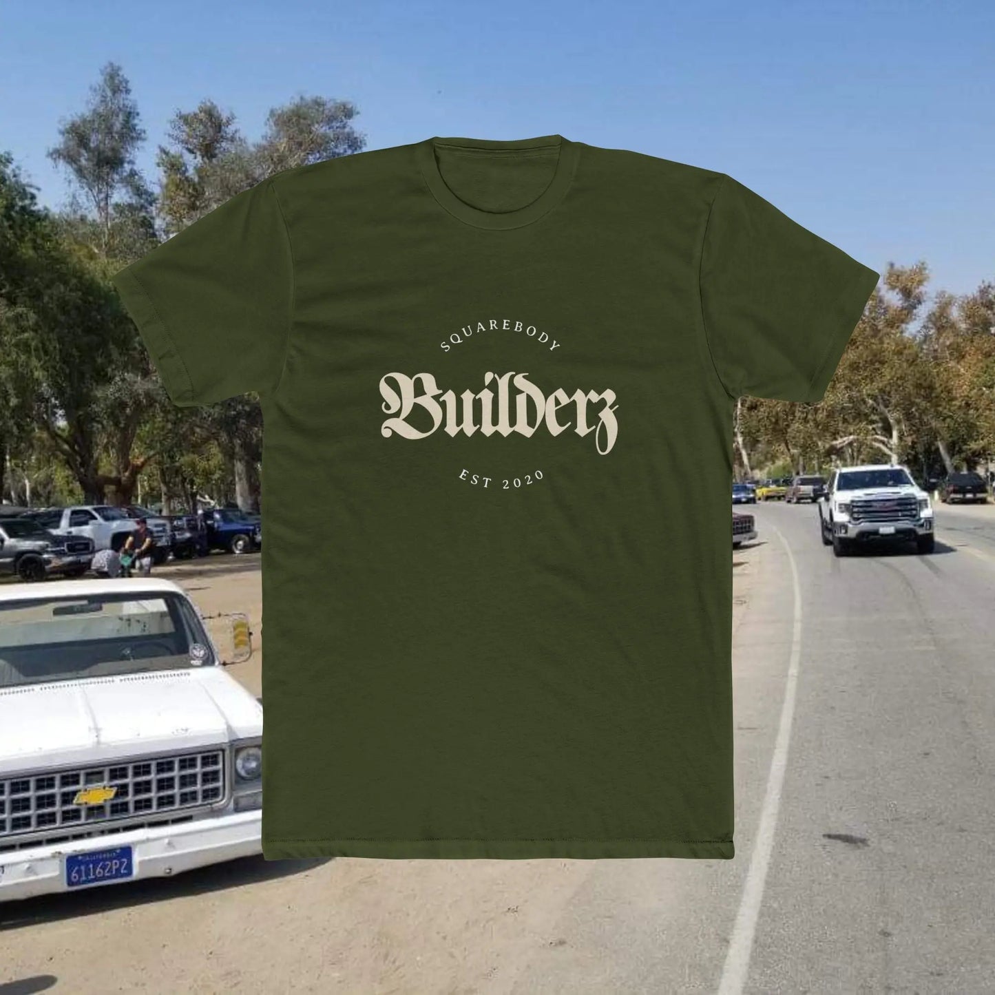 Squarebody Builderz Vintage Logo Unisex Cotton Crew Tee Printify
