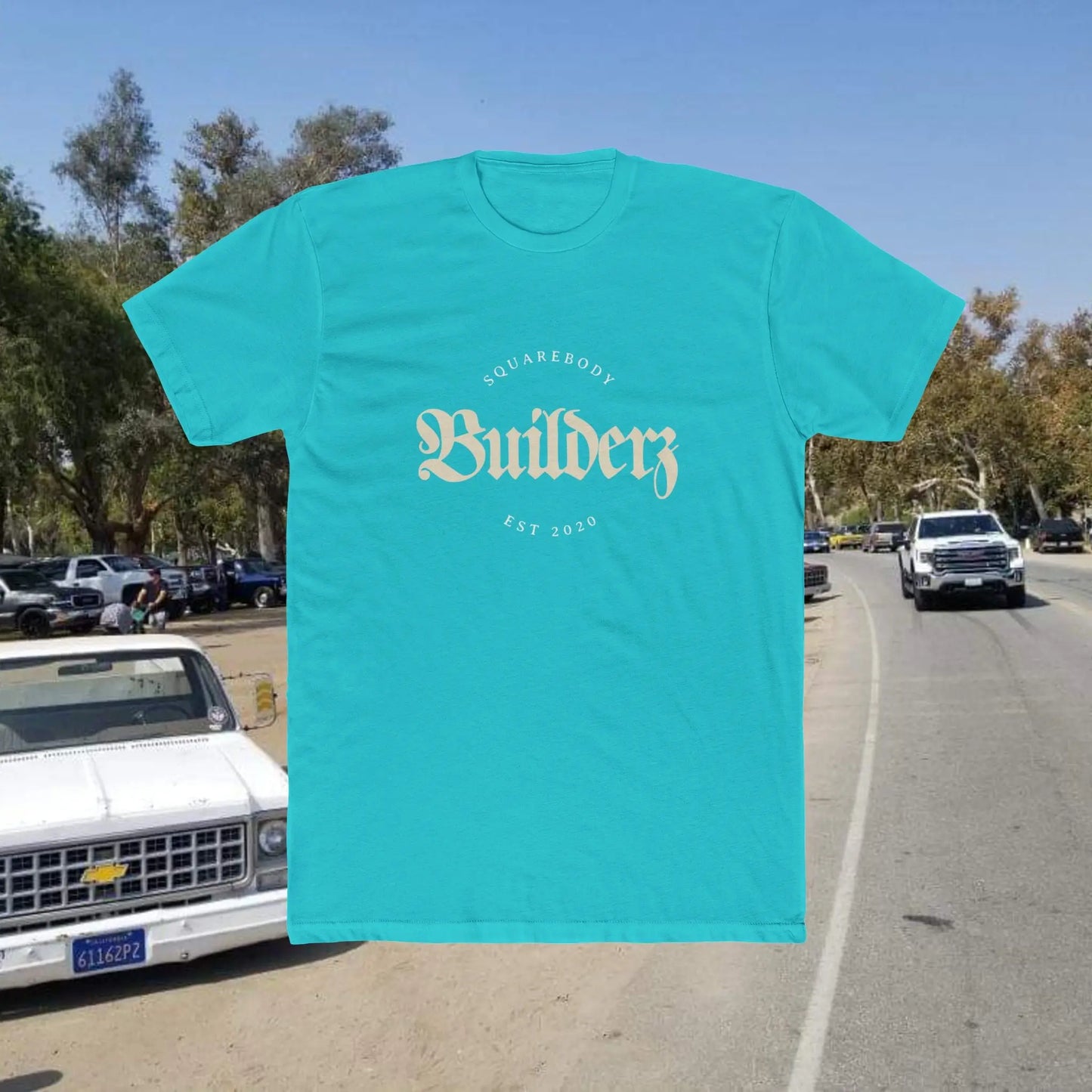 Squarebody Builderz Vintage Logo Unisex Cotton Crew Tee Printify