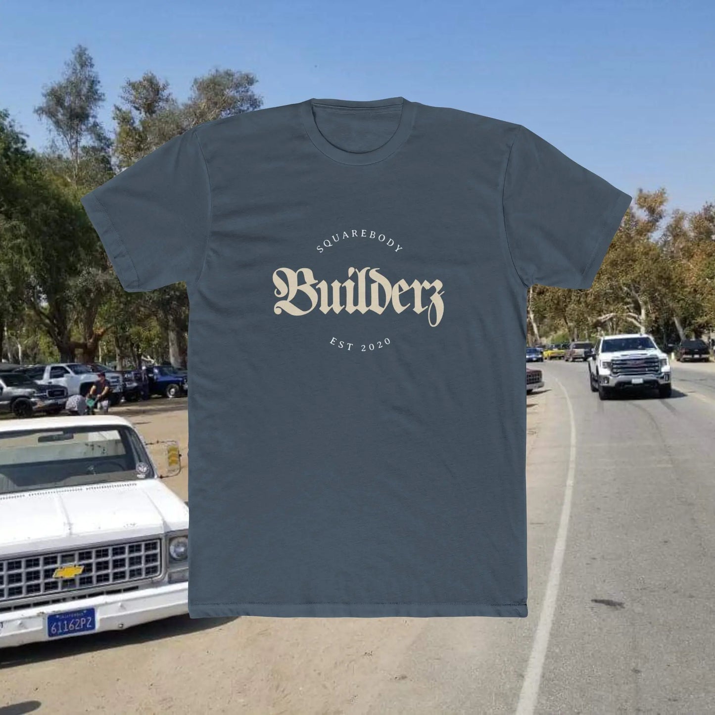 Squarebody Builderz Vintage Logo Unisex Cotton Crew Tee Printify