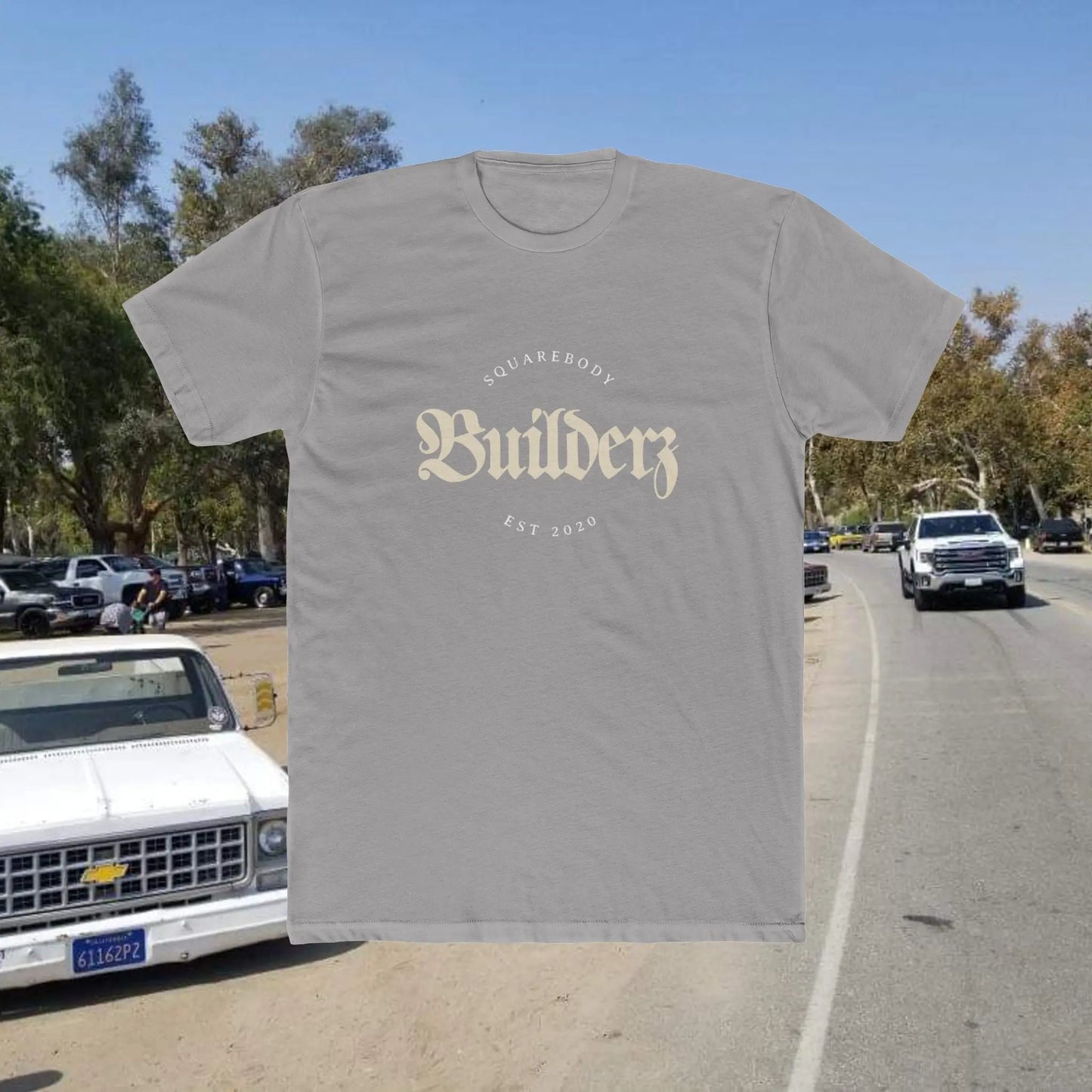 Squarebody Builderz Vintage Logo Unisex Cotton Crew Tee Printify