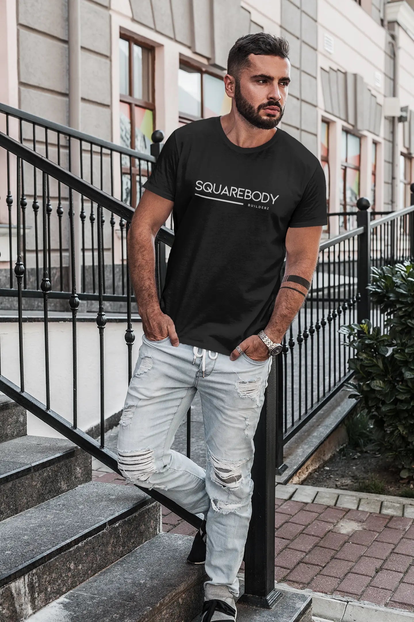 Squarebody Builderz classic PLAIN n SIMPLE tshirt Printify