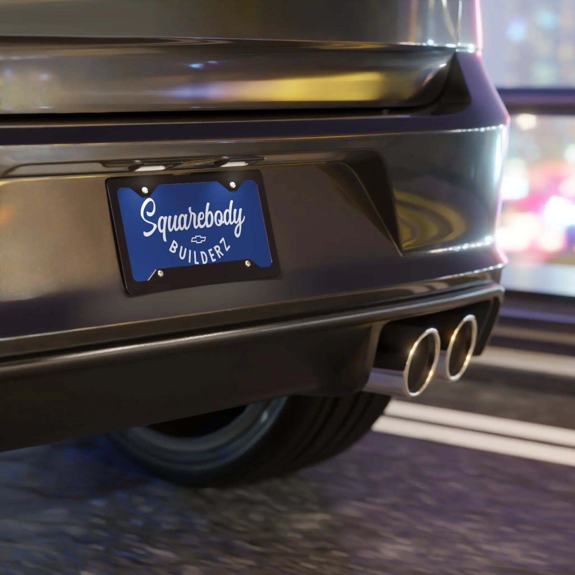 Squarebody Builderz license plate Printify