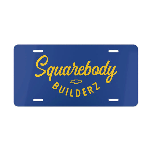 Squarebody Builderz license plate Printify