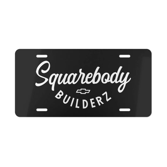 Squarebody Builderz license plate Printify