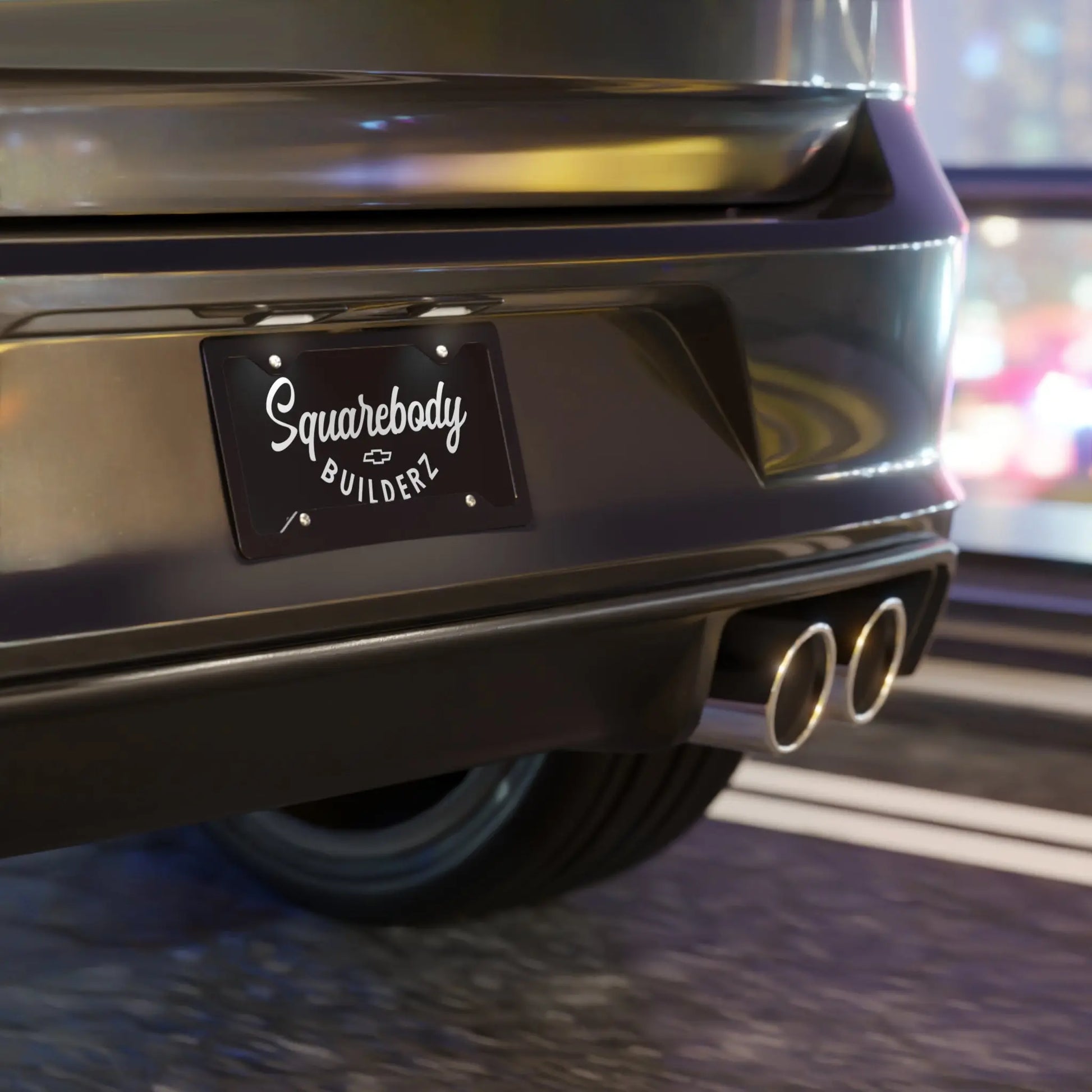 Squarebody Builderz license plate Printify