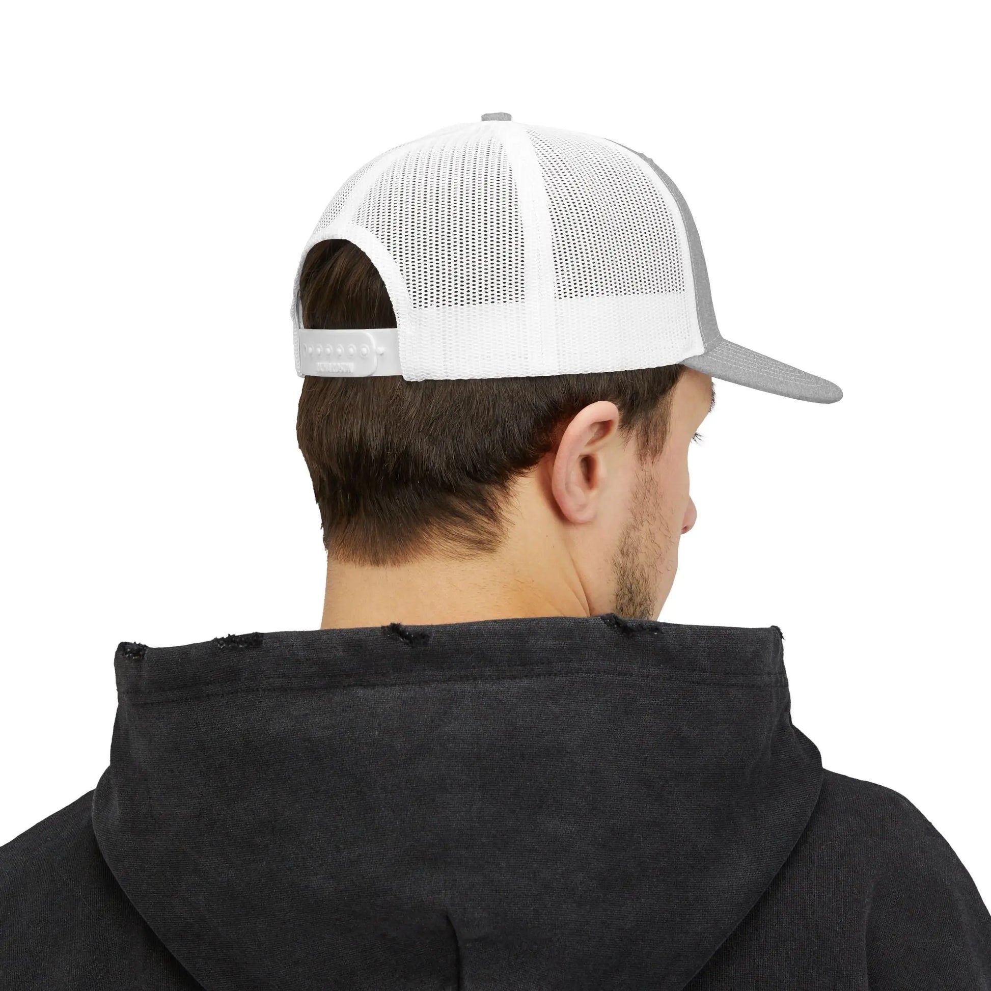 Squarebody Builderz license plate snapback hat ROUND BILL - Embroidered Cap for Car Enthusiasts Printify