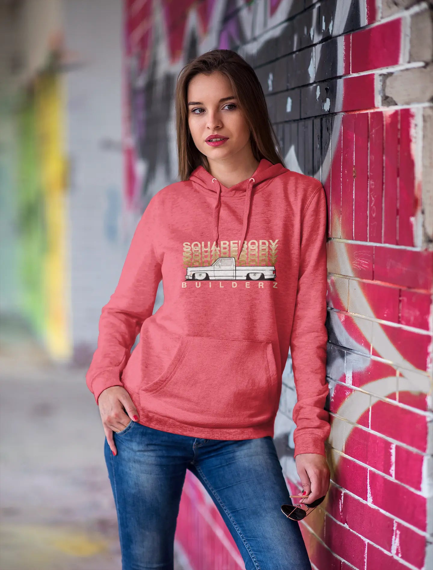 Squarebody C10 FADED Series Women's College Hoodie Printify