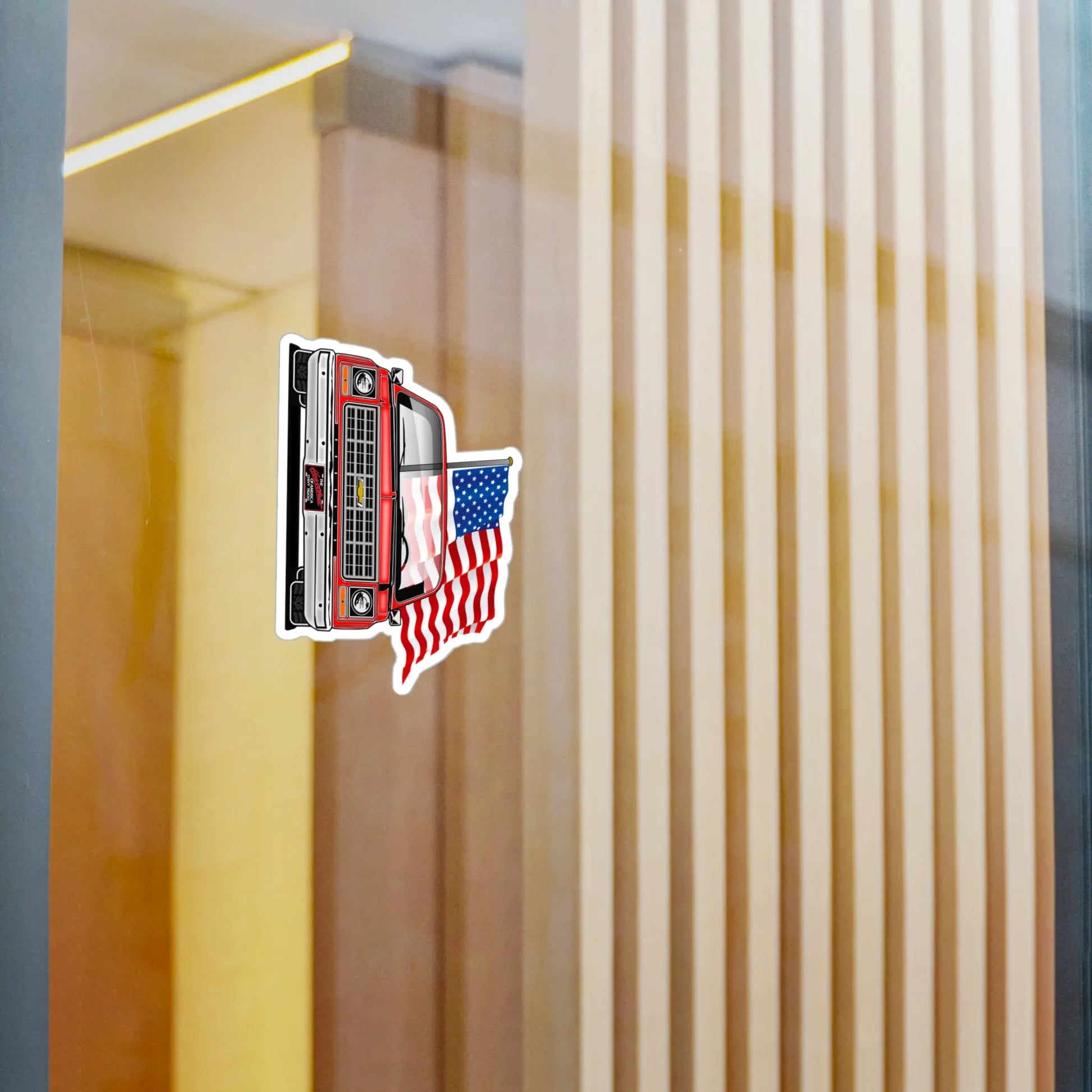 USA Squarebody C10 Kiss-Cut Vinyl STICKER Printify