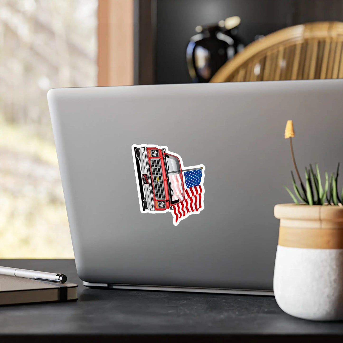 USA Squarebody C10 Kiss-Cut Vinyl STICKER Printify