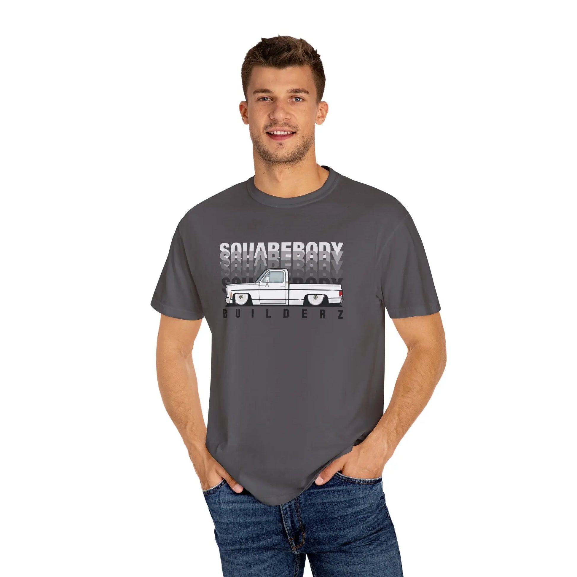 Vintage Wash Chevy C10 T-Shirt blk/wht Printify