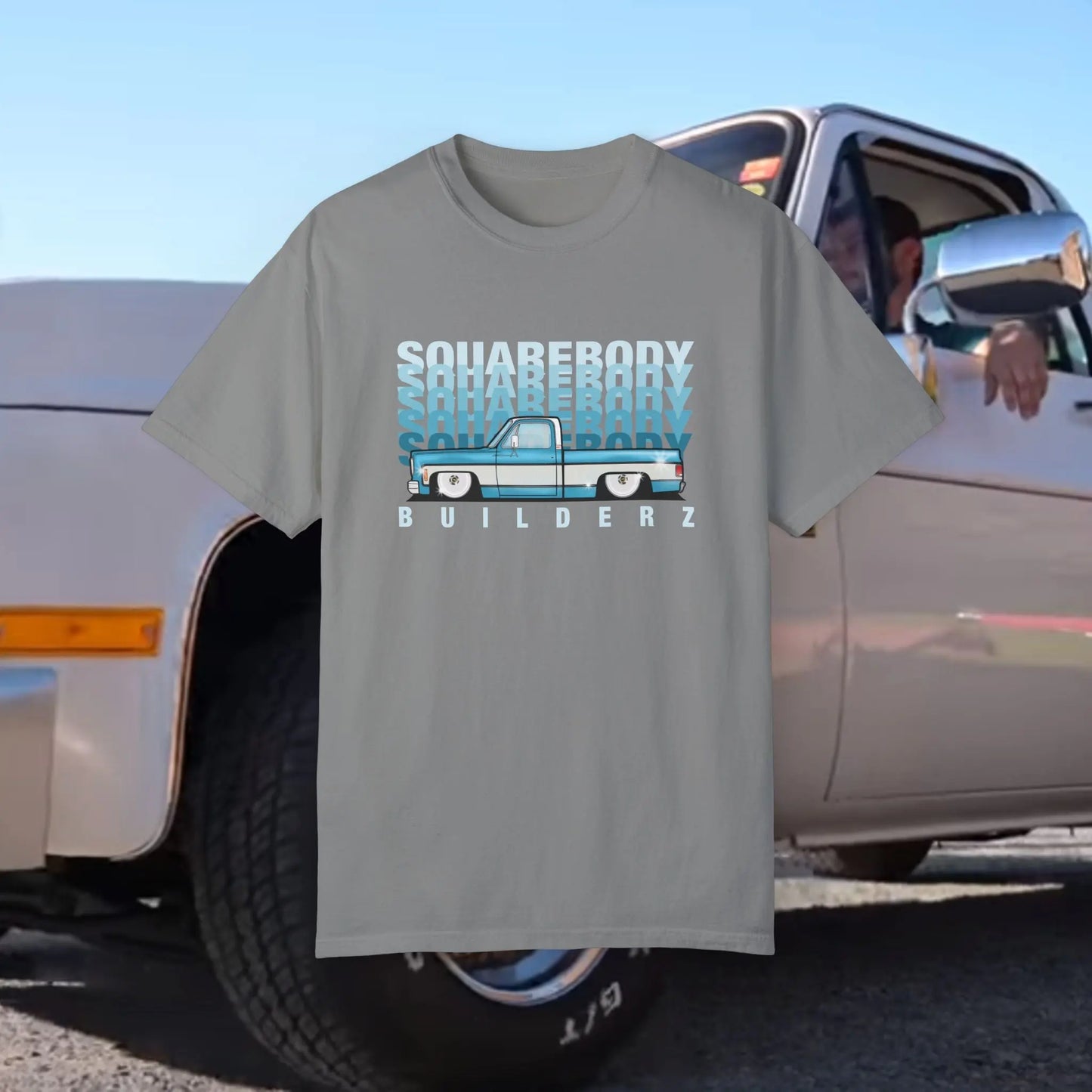 Vintage Wash Chevy C10 T-Shirt blue/wht Printify
