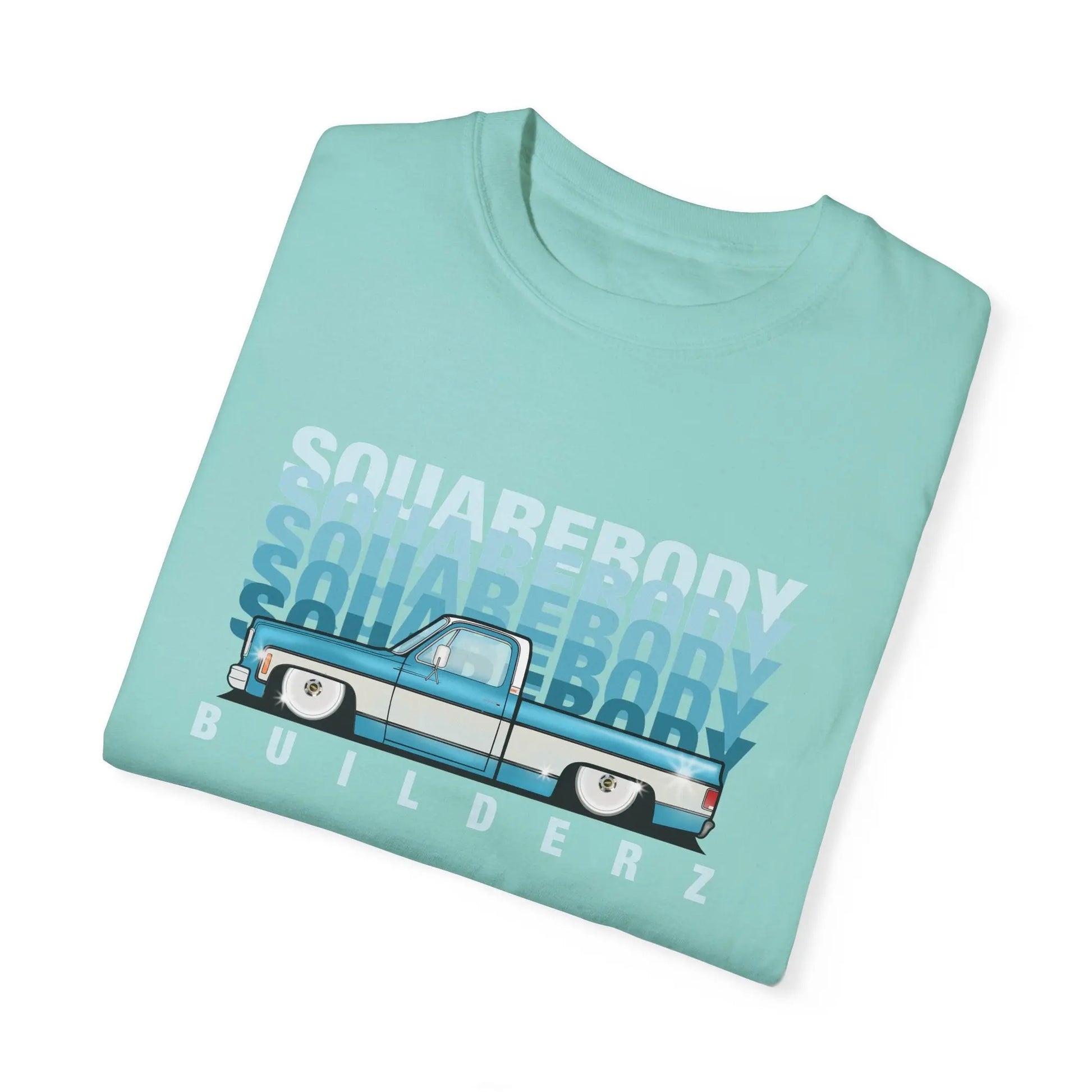 Vintage Wash Chevy C10 T-Shirt blue/wht Printify