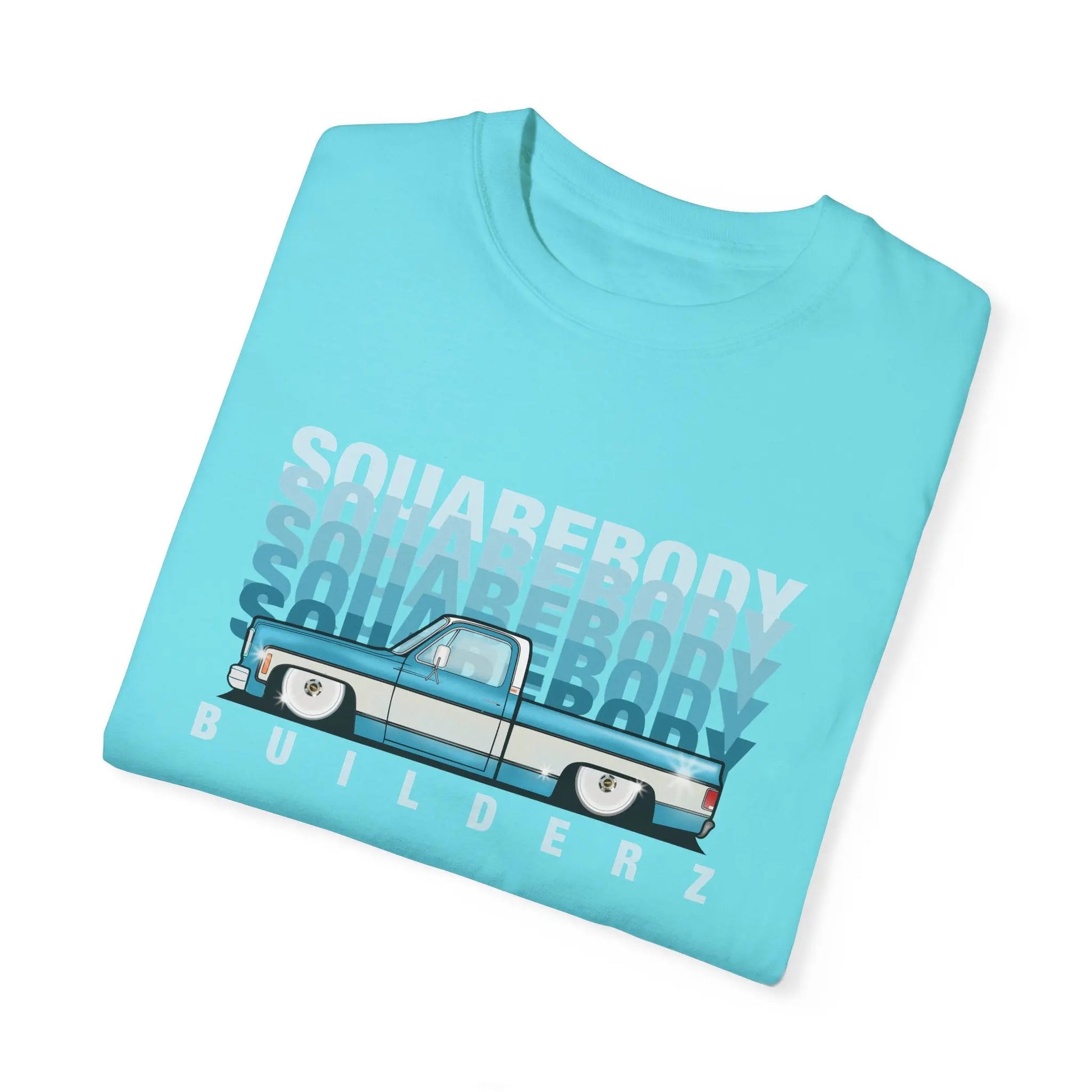 Vintage Wash Chevy C10 T-Shirt blue/wht Printify