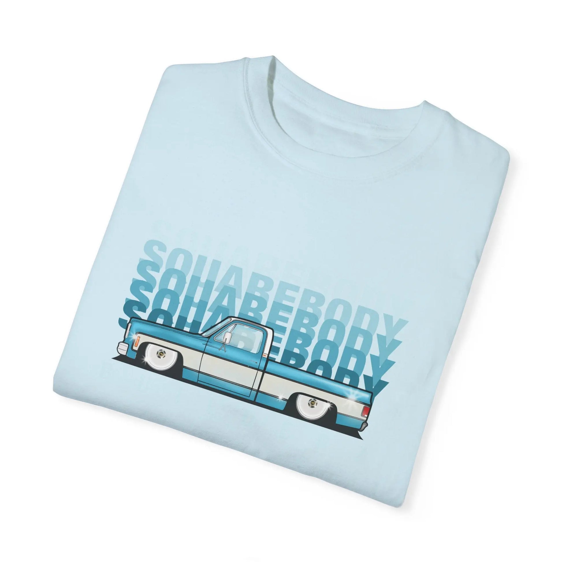 Vintage Wash Chevy C10 T-Shirt blue/wht Printify