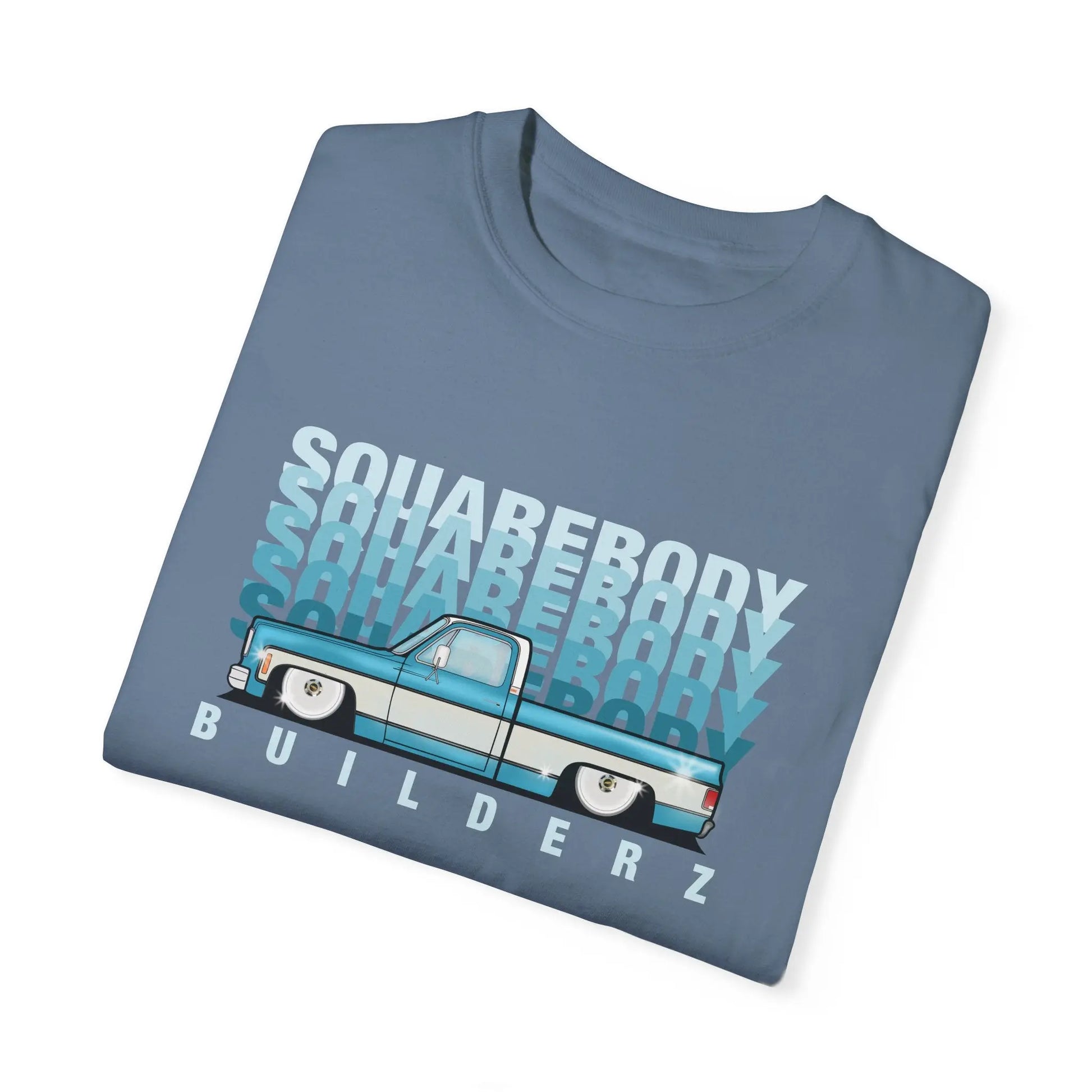 Vintage Wash Chevy C10 T-Shirt blue/wht Printify