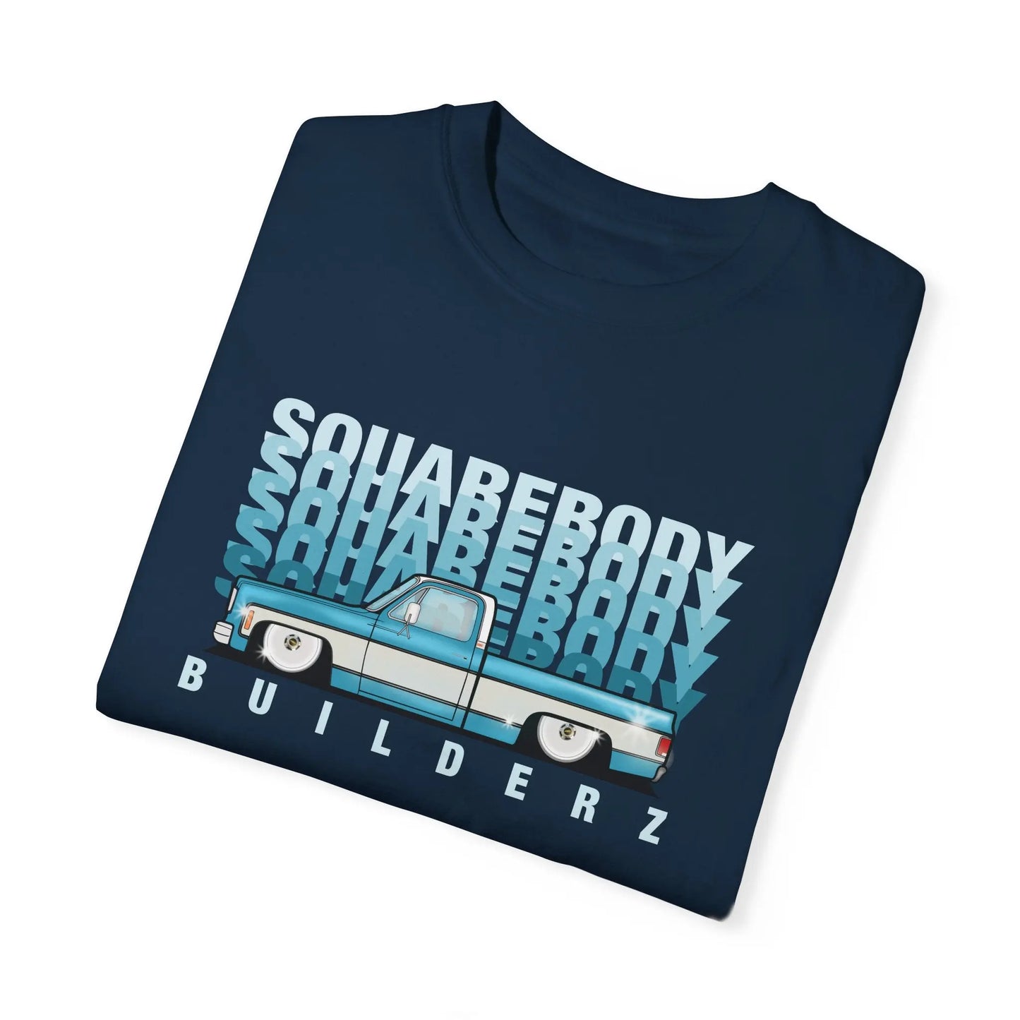 Vintage Wash Chevy C10 T-Shirt blue/wht Printify