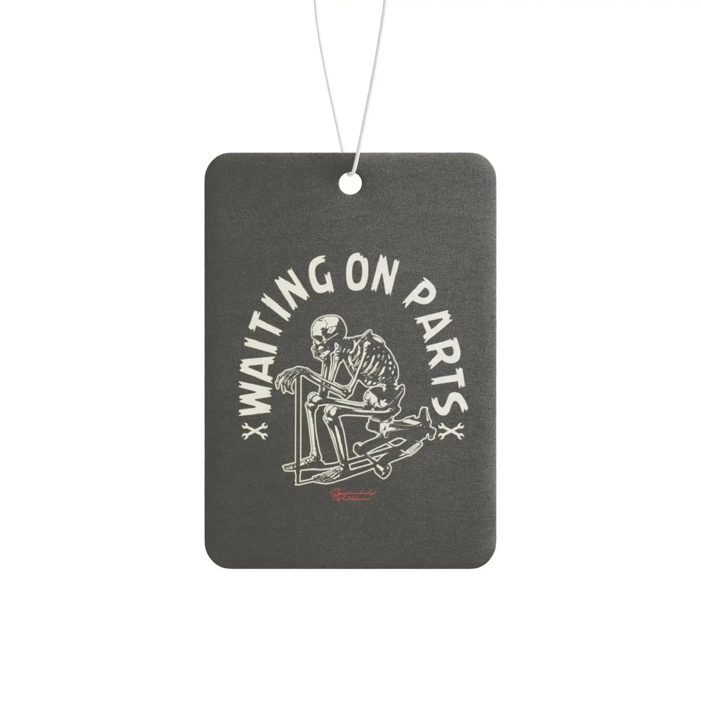 "Waiting on Parts"   Car Air Freshener Printify