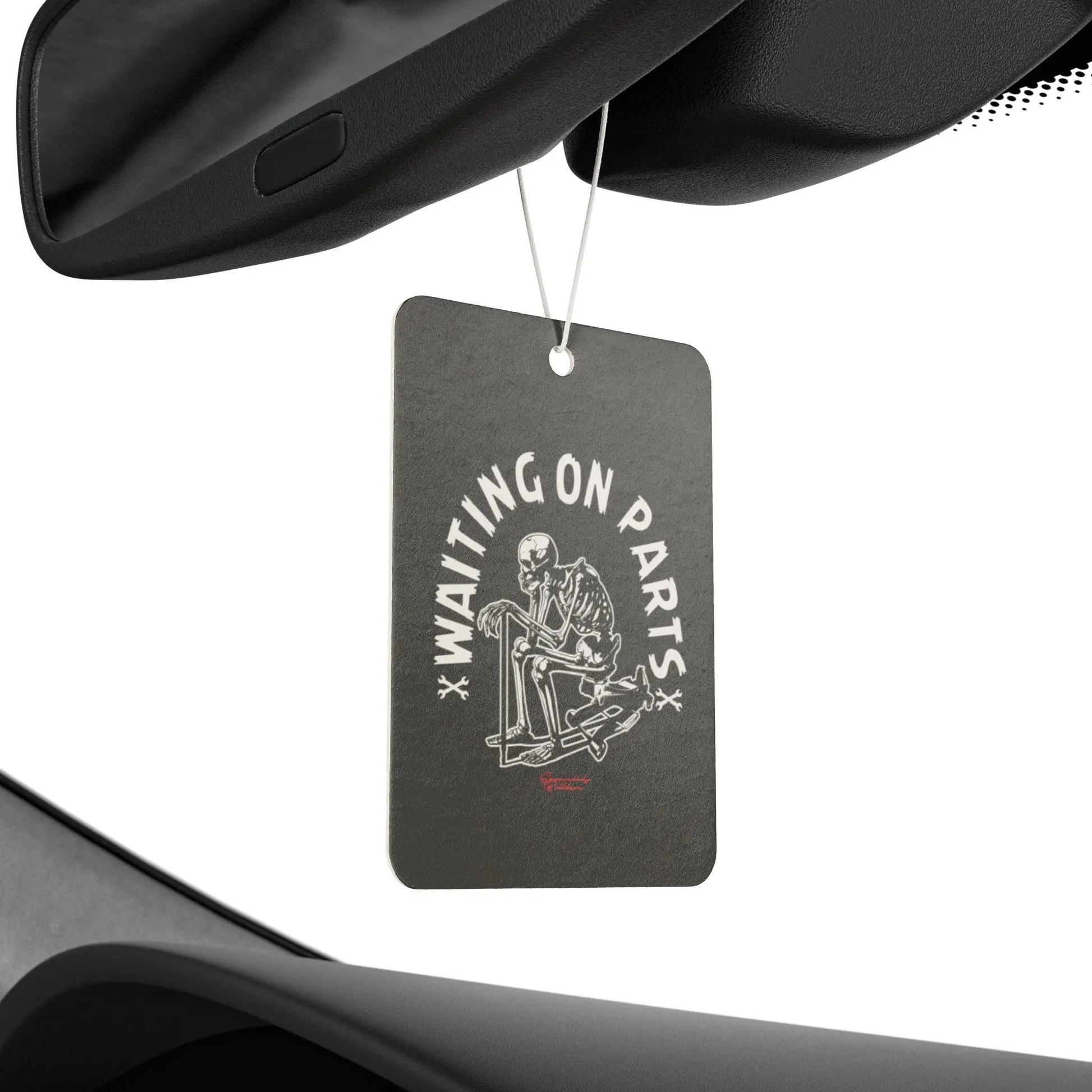 "Waiting on Parts"   Car Air Freshener Printify