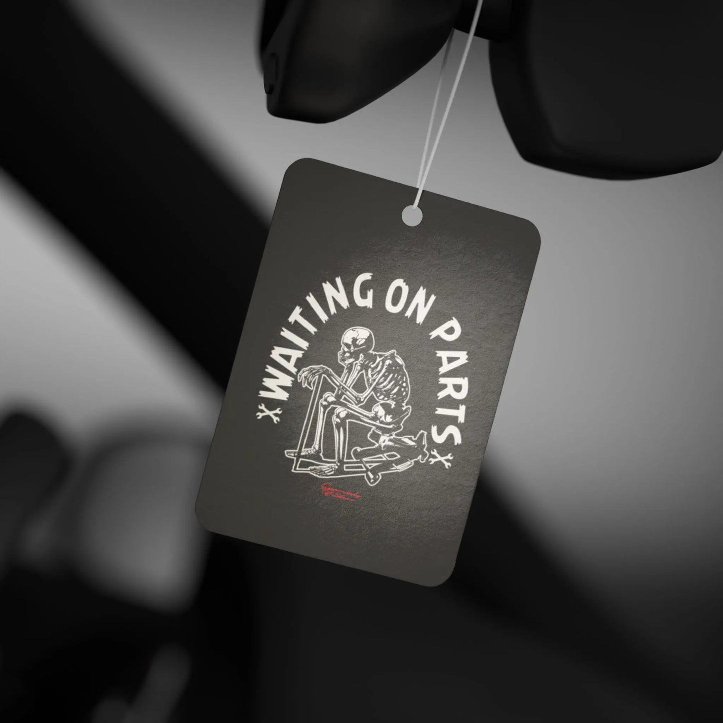 "Waiting on Parts"   Car Air Freshener Printify