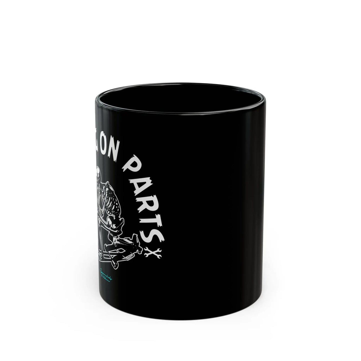 "Waiting on Parts" Skeleton Mug  - Perfect for Coffee Lovers Printify