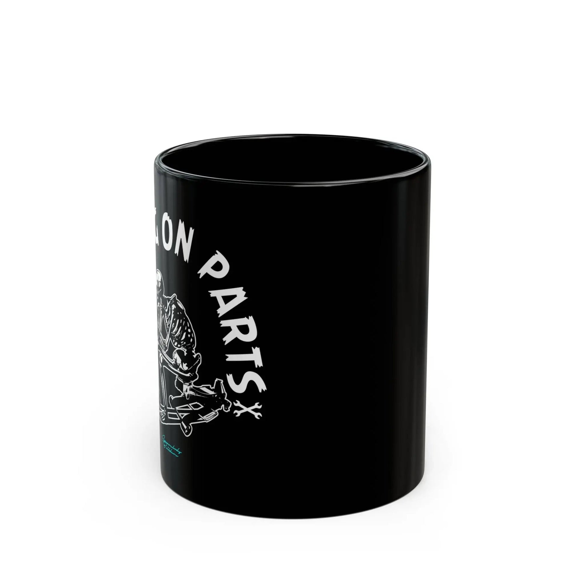 "Waiting on Parts" Skeleton Mug  - Perfect for Coffee Lovers Printify
