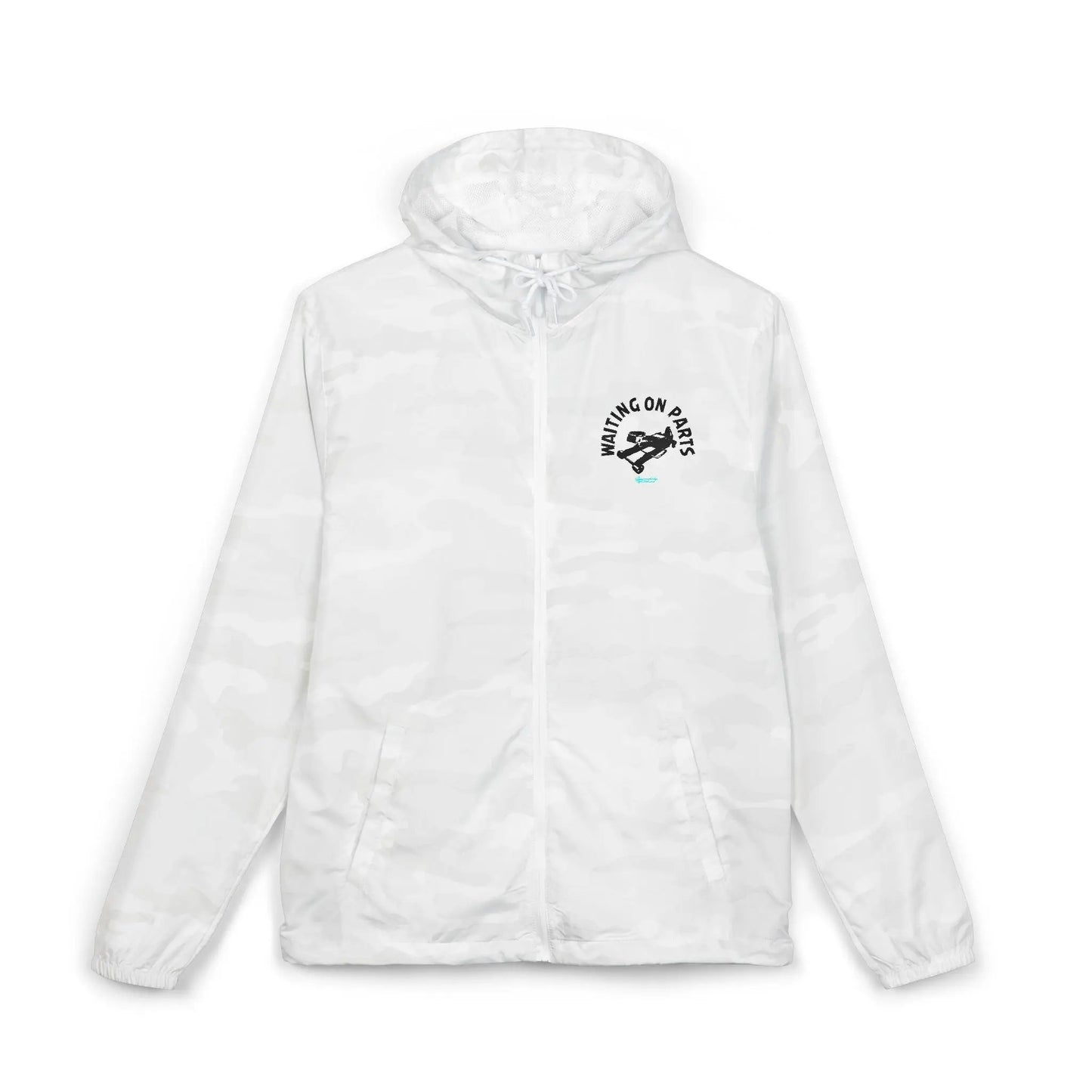 "Waiting on Parts" Windbreaker Jacket Printify