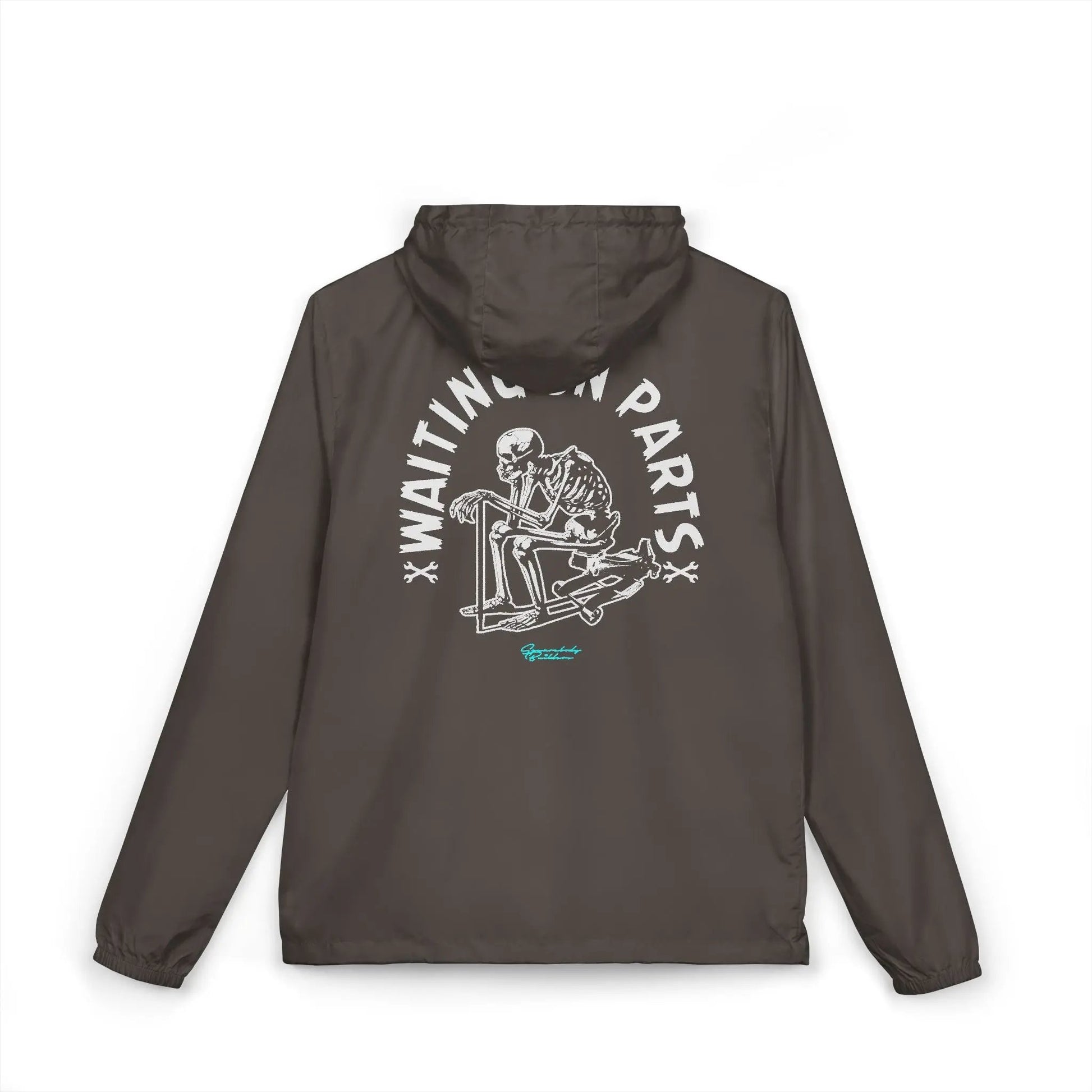 "Waiting on Parts" Windbreaker Jacket Printify