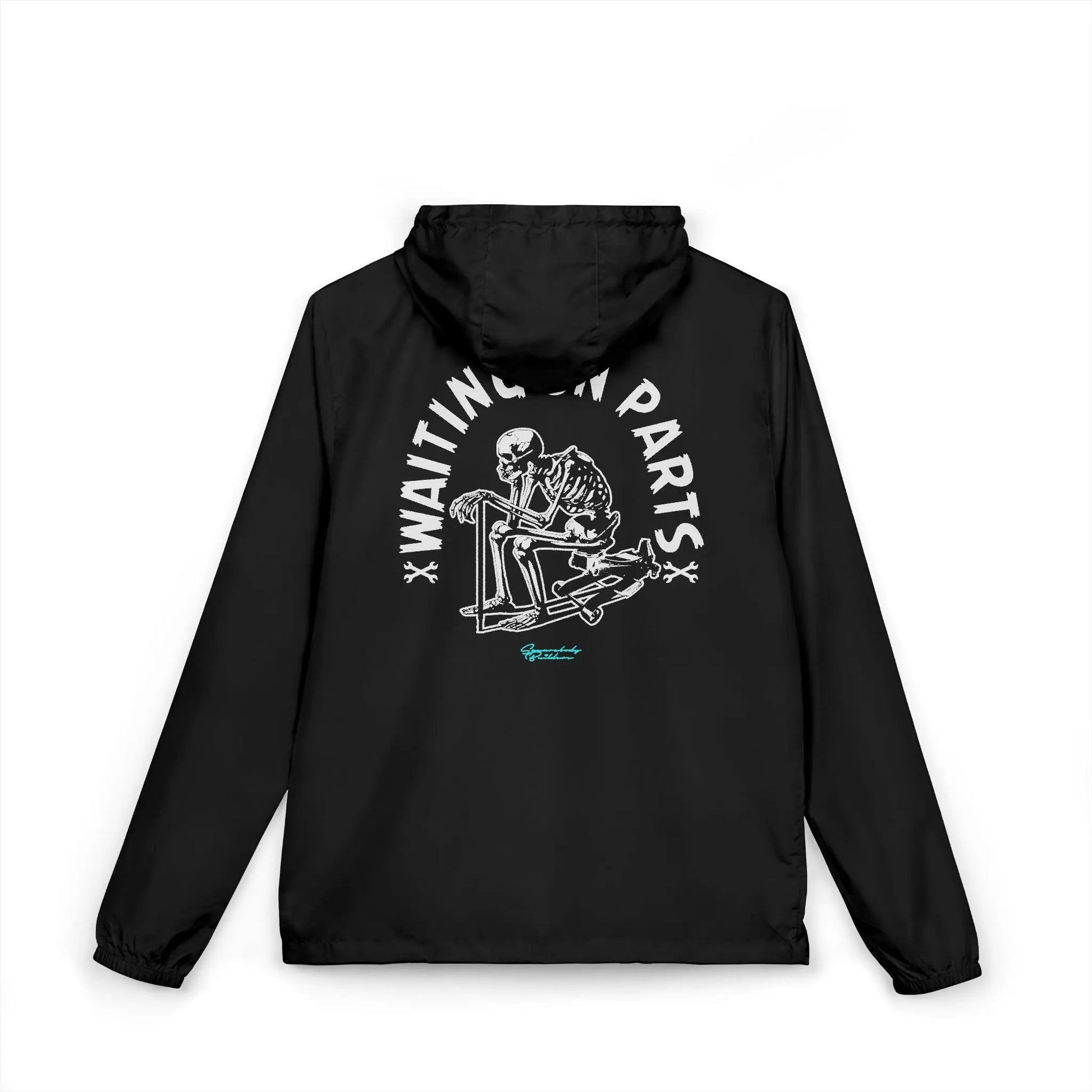 "Waiting on Parts" Windbreaker Jacket Printify