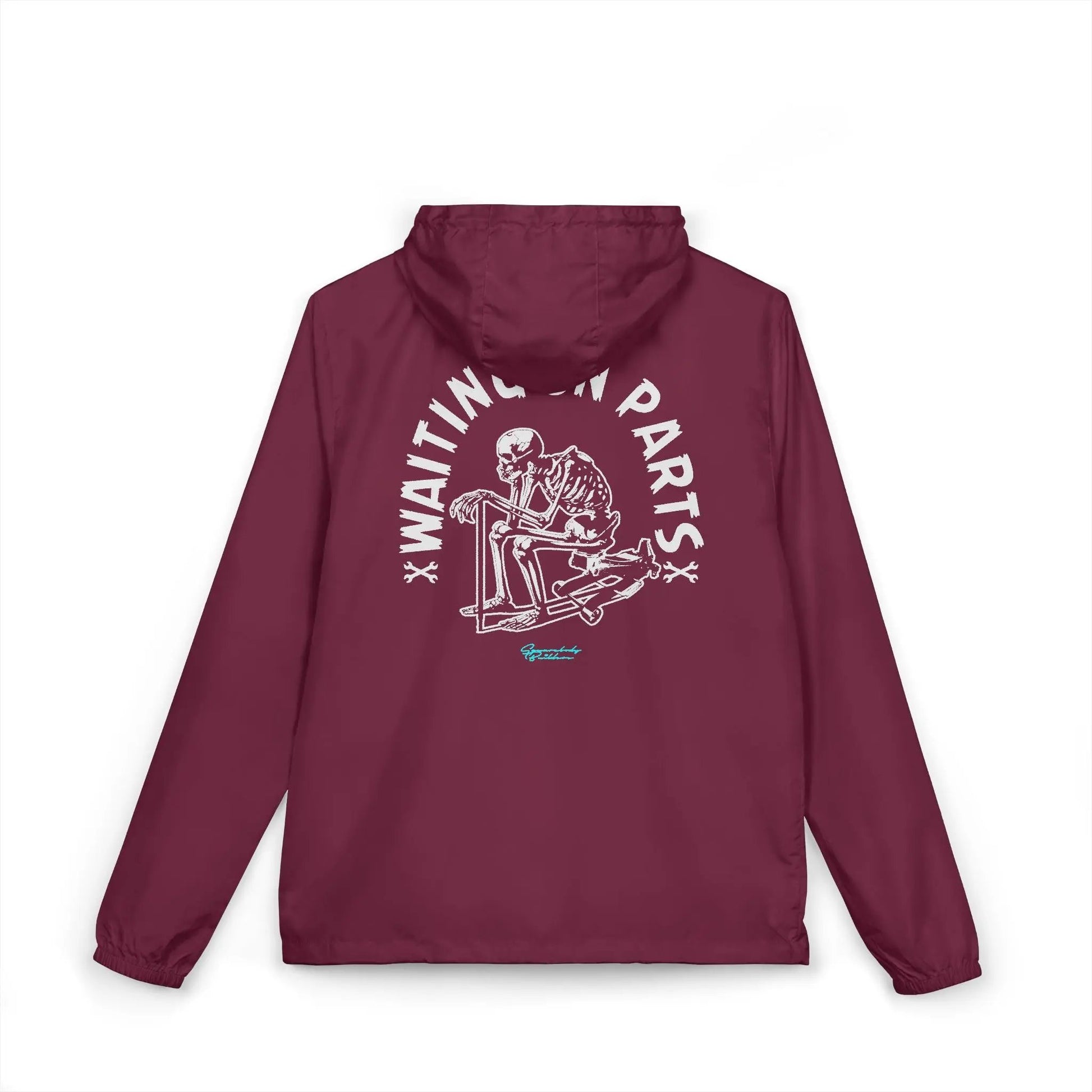 "Waiting on Parts" Windbreaker Jacket Printify