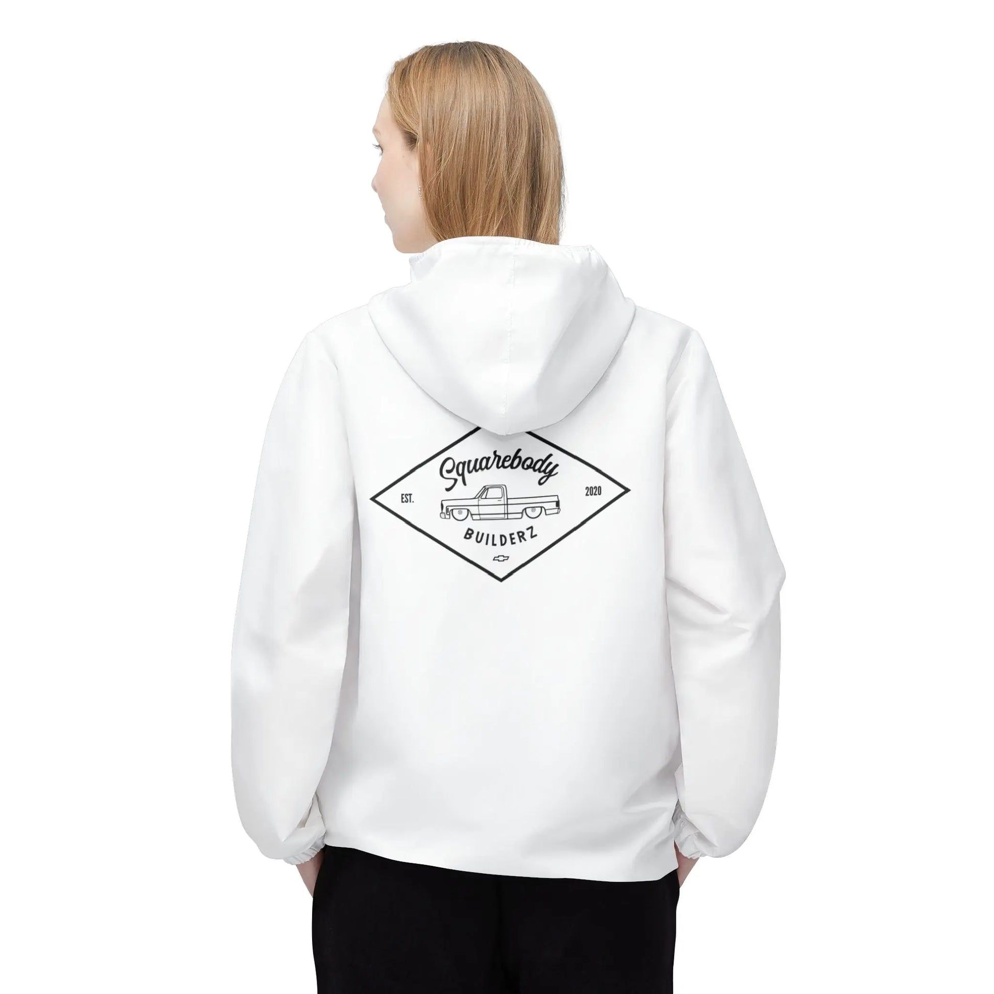 White DIAMOND C10 Windbreaker Jacket (AOP) Printify
