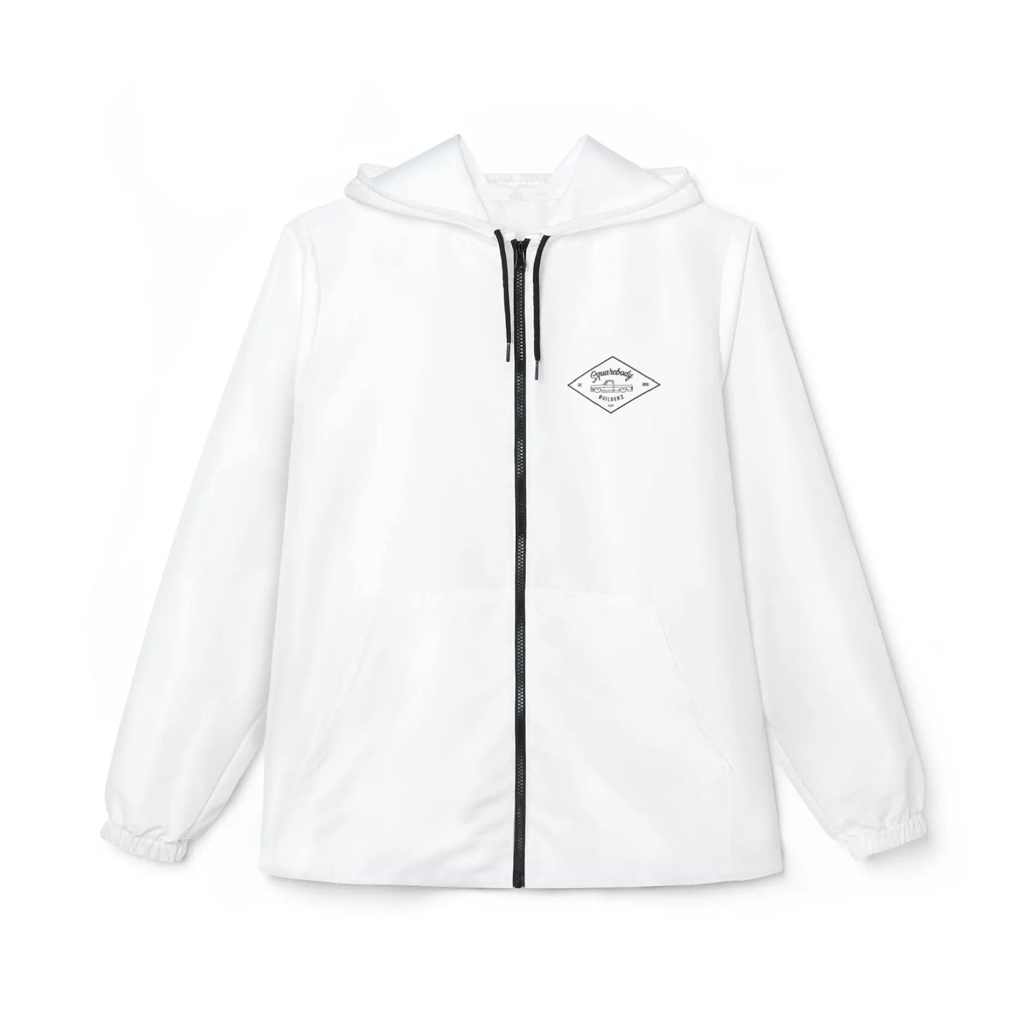 White DIAMOND C10 Windbreaker Jacket (AOP) Printify