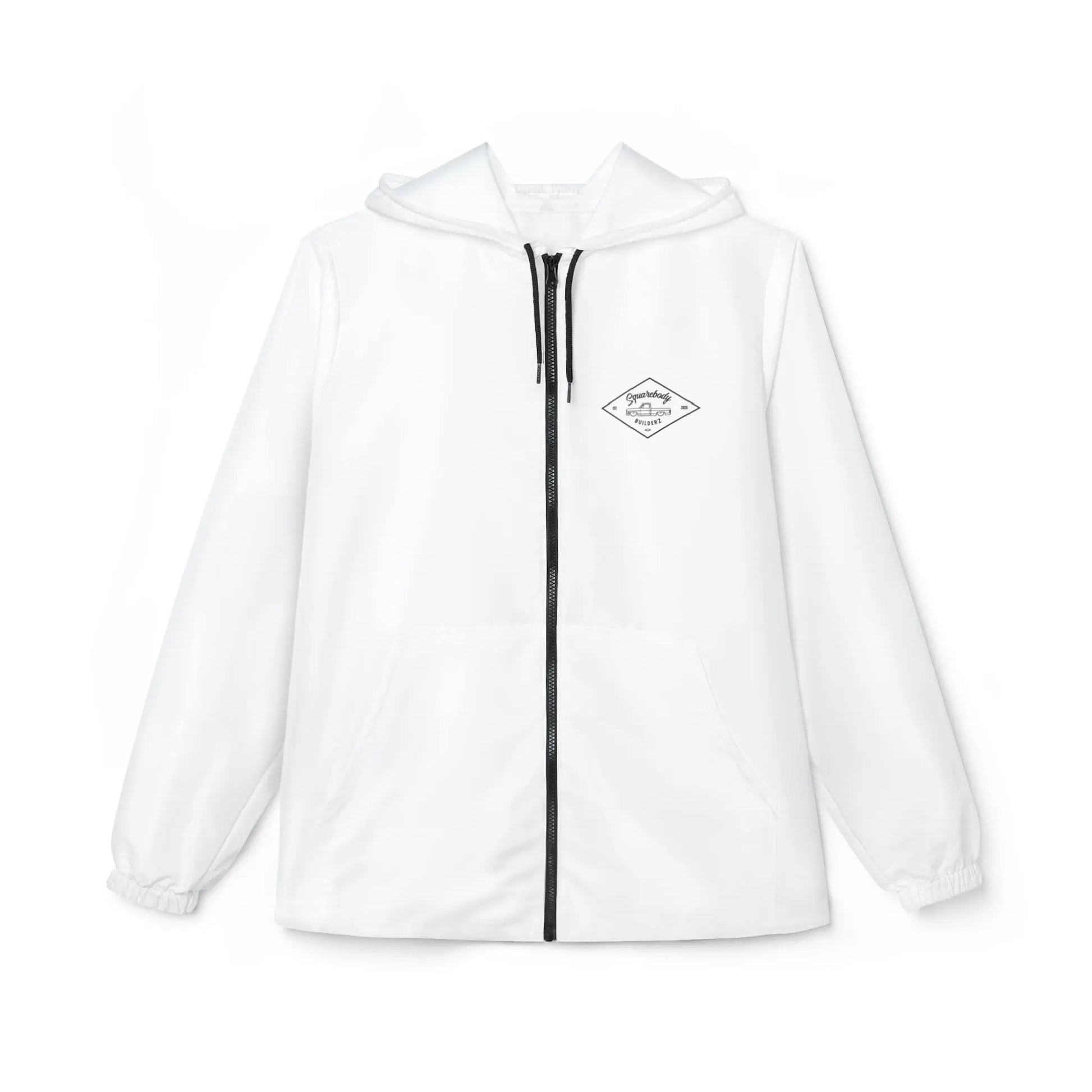 White DIAMOND C10 Windbreaker Jacket (AOP) Printify