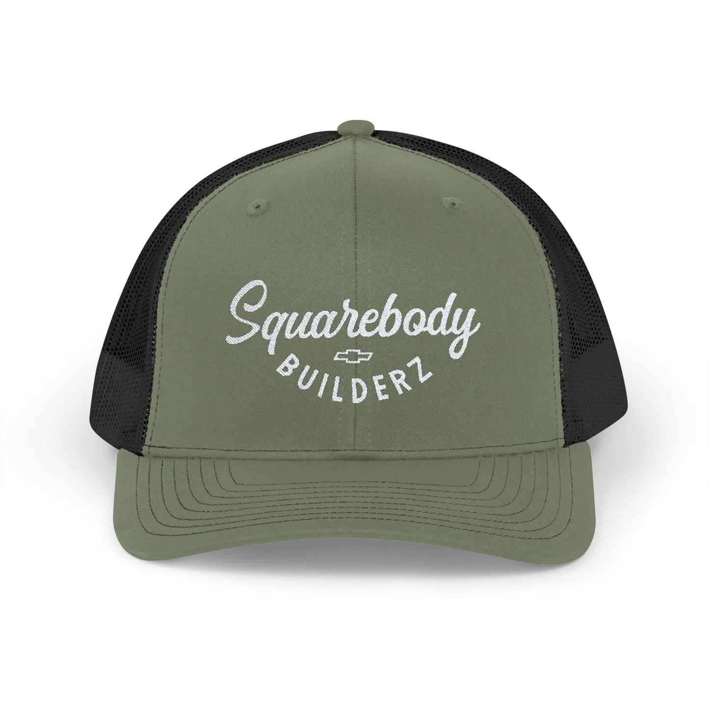 squarebody Builderz Curved bill embroidered snapback Printify