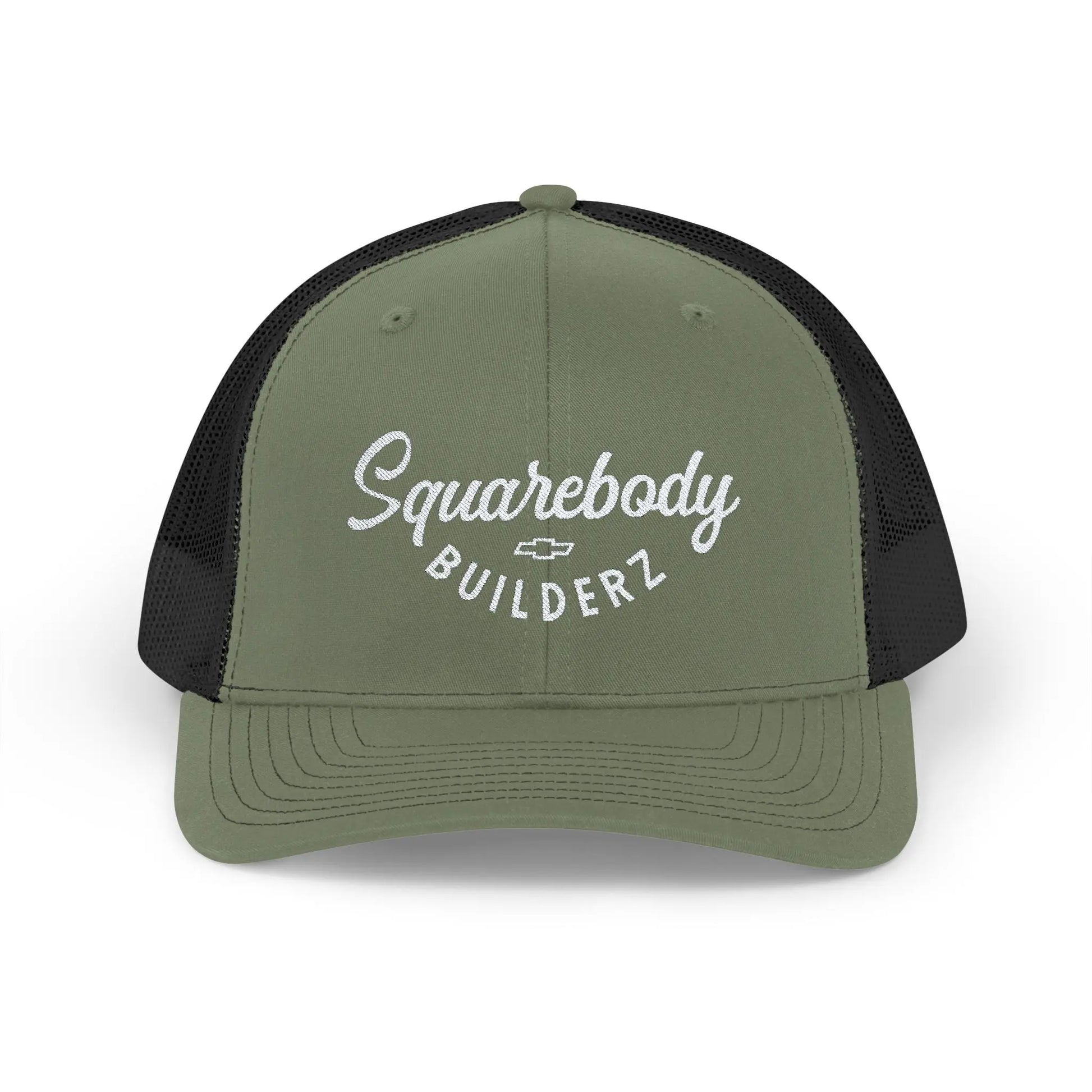 squarebody Builderz Curved bill embroidered snapback Printify