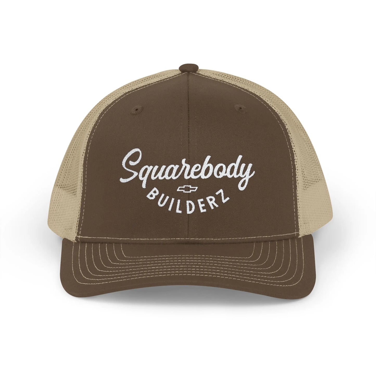 squarebody Builderz Curved bill embroidered snapback Printify
